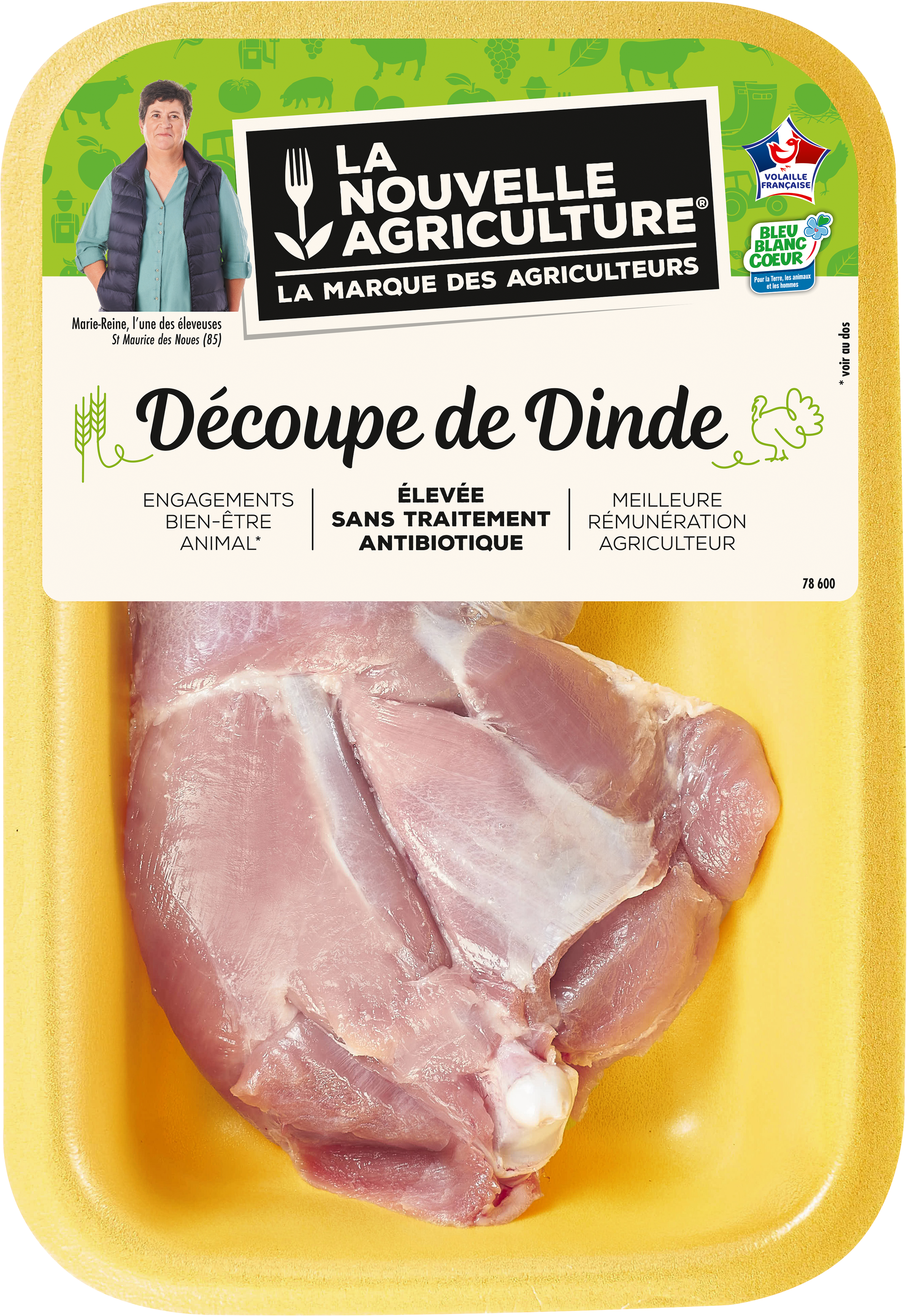 Pack produit de Cuisse de dinde Bleu-Blanc-Cœur La Nouvelle Agriculture
