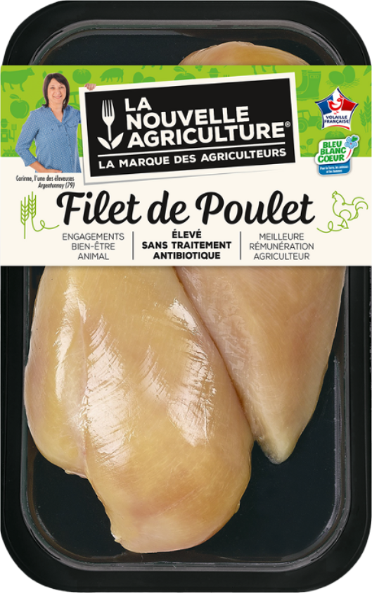 Pack produit de filet de poulet Bleu-Blanc-Cœur La Nouvelle Agriculture