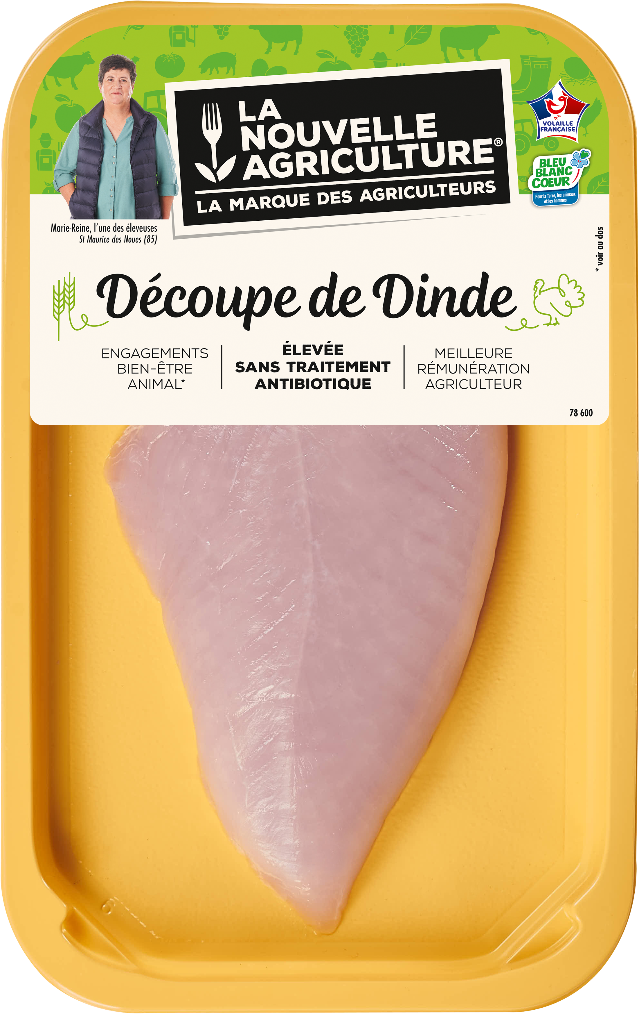 Pack produit de Filet mignon de dinde Bleu-Blanc-Cœur La Nouvelle Agriculture