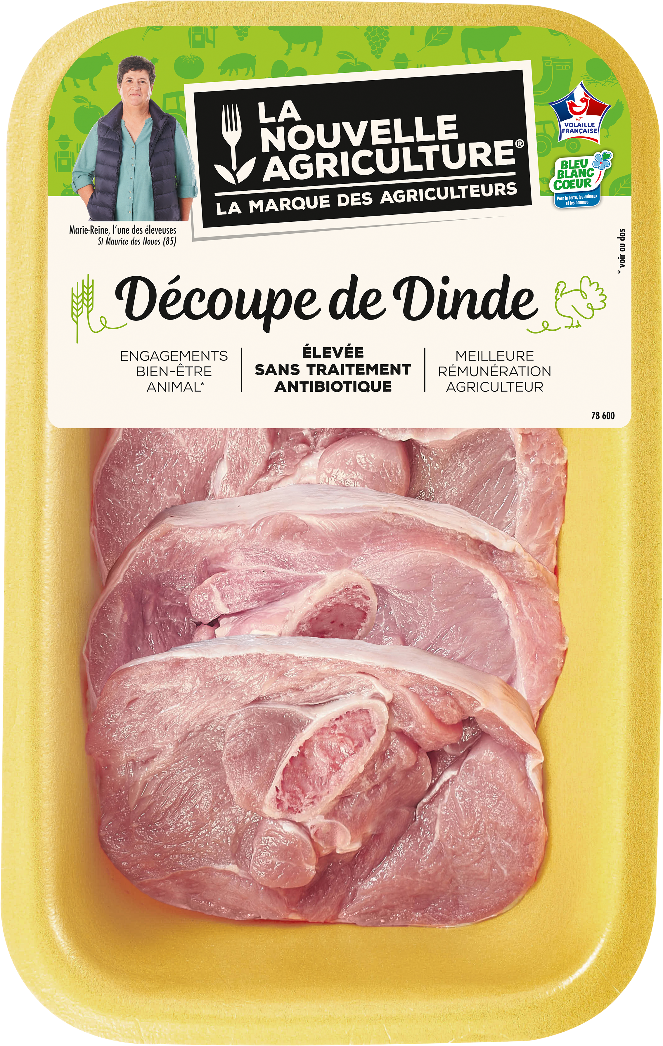 Pack produit d'Osso bucco de dinde Bleu-Blanc-Cœur La Nouvelle Agriculture