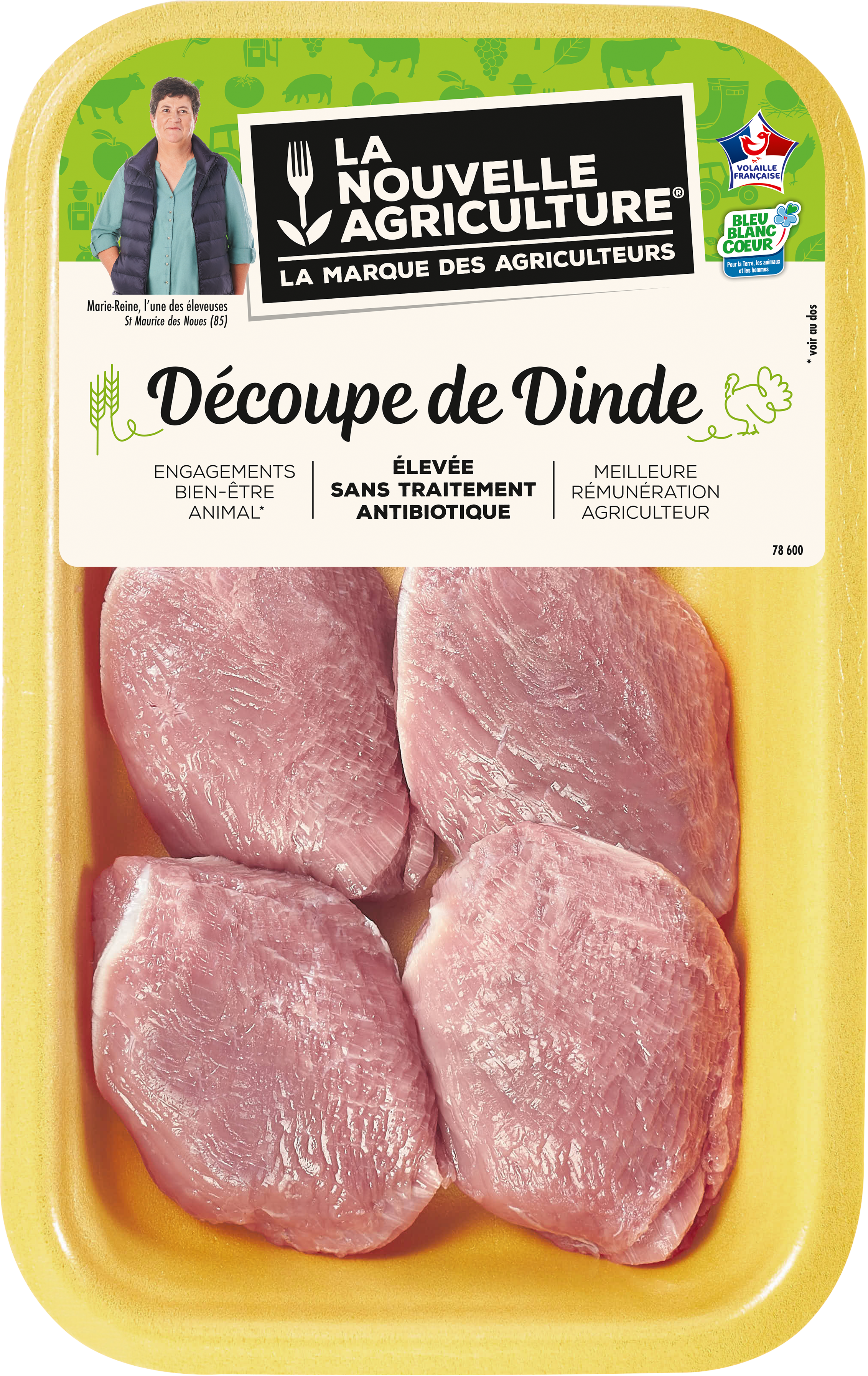 Pack produit de Sot l'y laisse de dinde Bleu-Blanc-Cœur La Nouvelle Agriculture