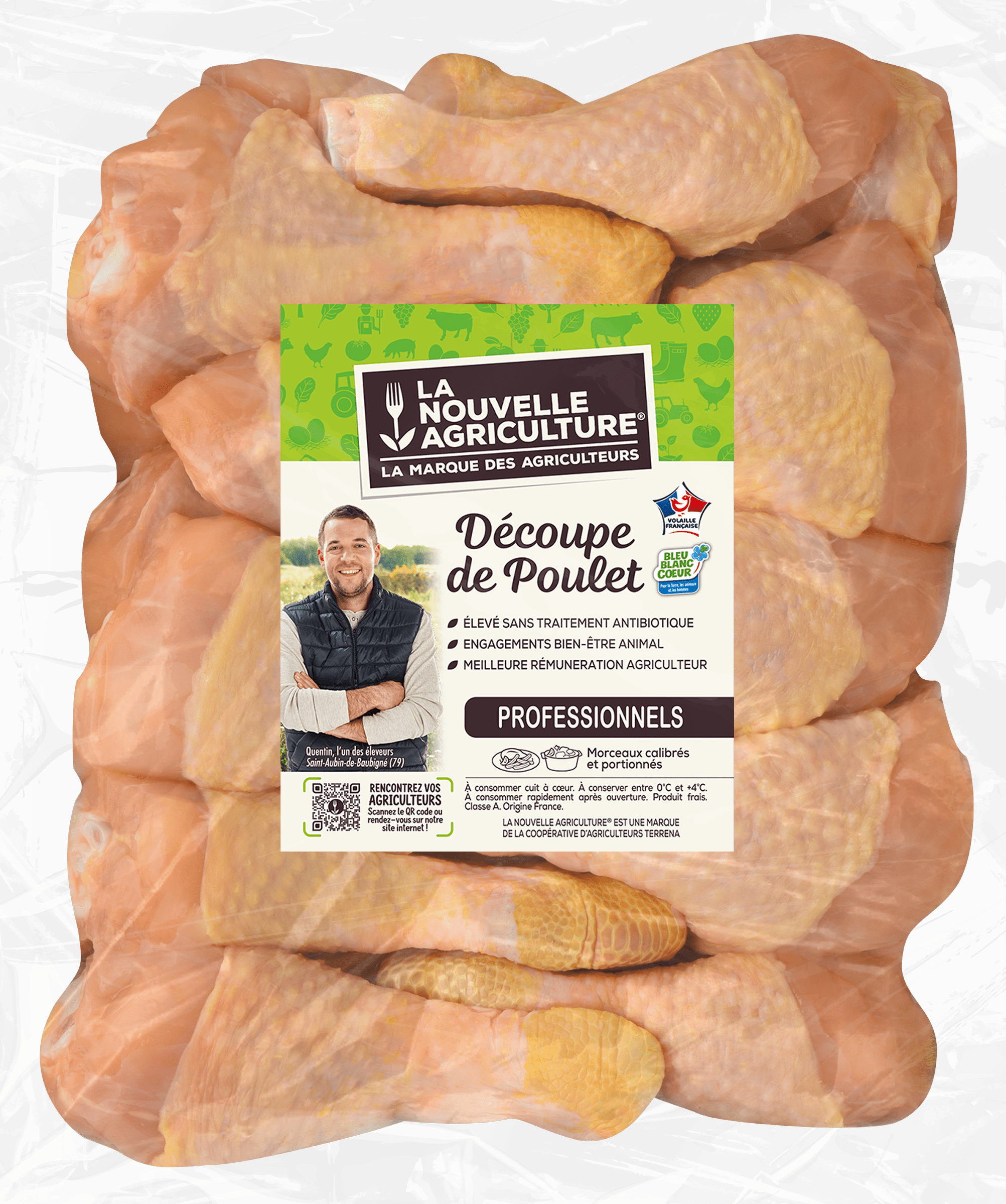 Pack produit de pilons de poulet gamme professionnelle La Nouvelle Agriculture