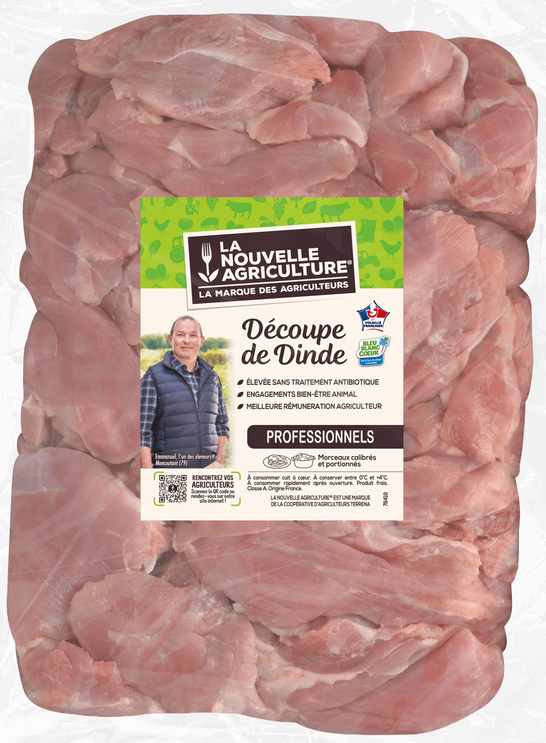 Pack produit de sauté de dinde gamme professionnelle La Nouvelle Agriculture