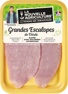 Pack produit de Grandes escalopes de dinde Bleu-Blanc-Cœur La Nouvelle Agriculture