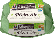 Pack produit d'Œufs Plein Air Bleu-Blanc-Cœur La Nouvelle Agriculture